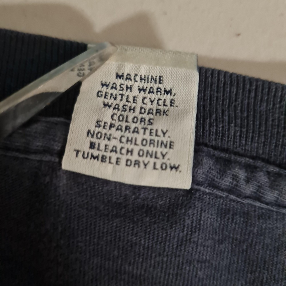 Vintage GAP Shirt Mens Extra Large Navy Blue Classic Spell Out Made in USA 90s - Picture 16 of 16